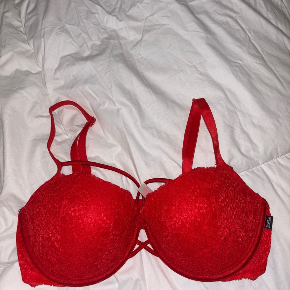 Victoria's Secret Red Lace Bra